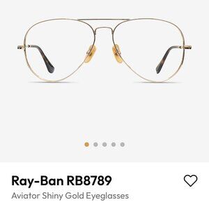 Ray-Ban Gold Aviators Titanium RB8789